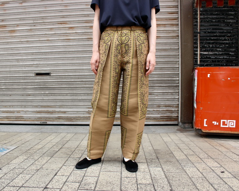 TOGA VIRILIS : Paisley jacquard pants « pain