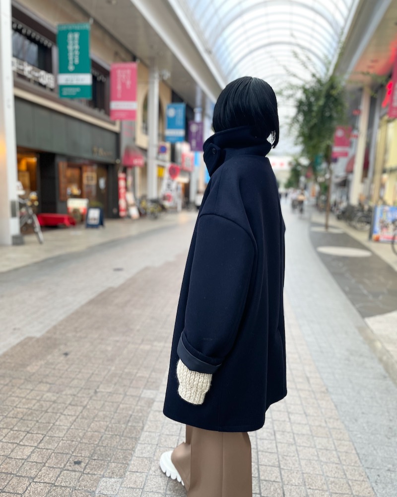 RYU KAGA リュウ カガ Oversized pea coat-